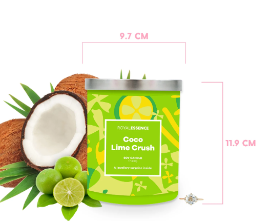 Coco Lime Crush Jewel In A Candle